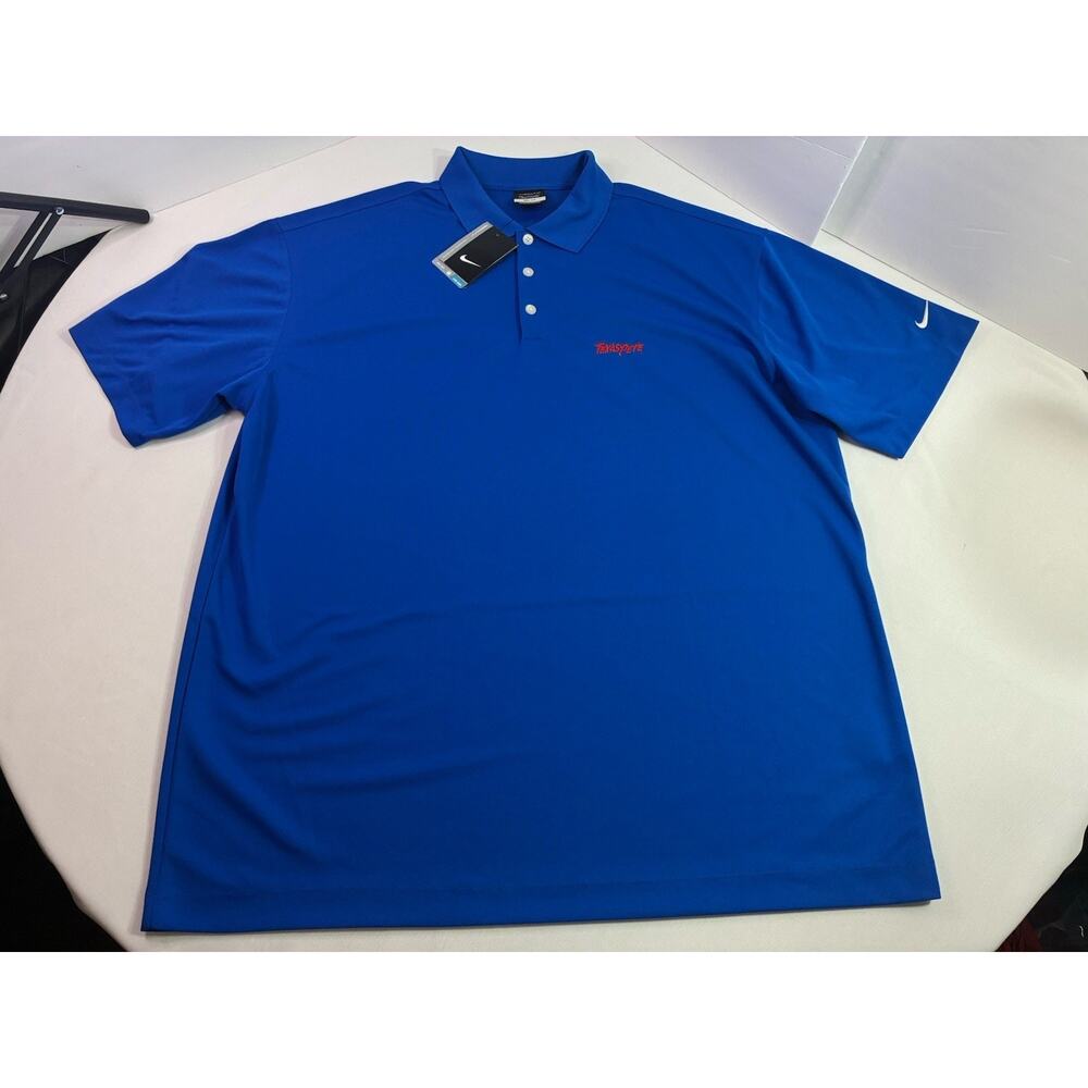 Nike Golf Dri-Fit Texas Pete Polo Shirt XXL Blue New With Tags Performance